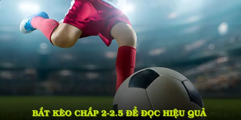Bắt kèo chấp 2-2.5 để đọc hiệu quả
